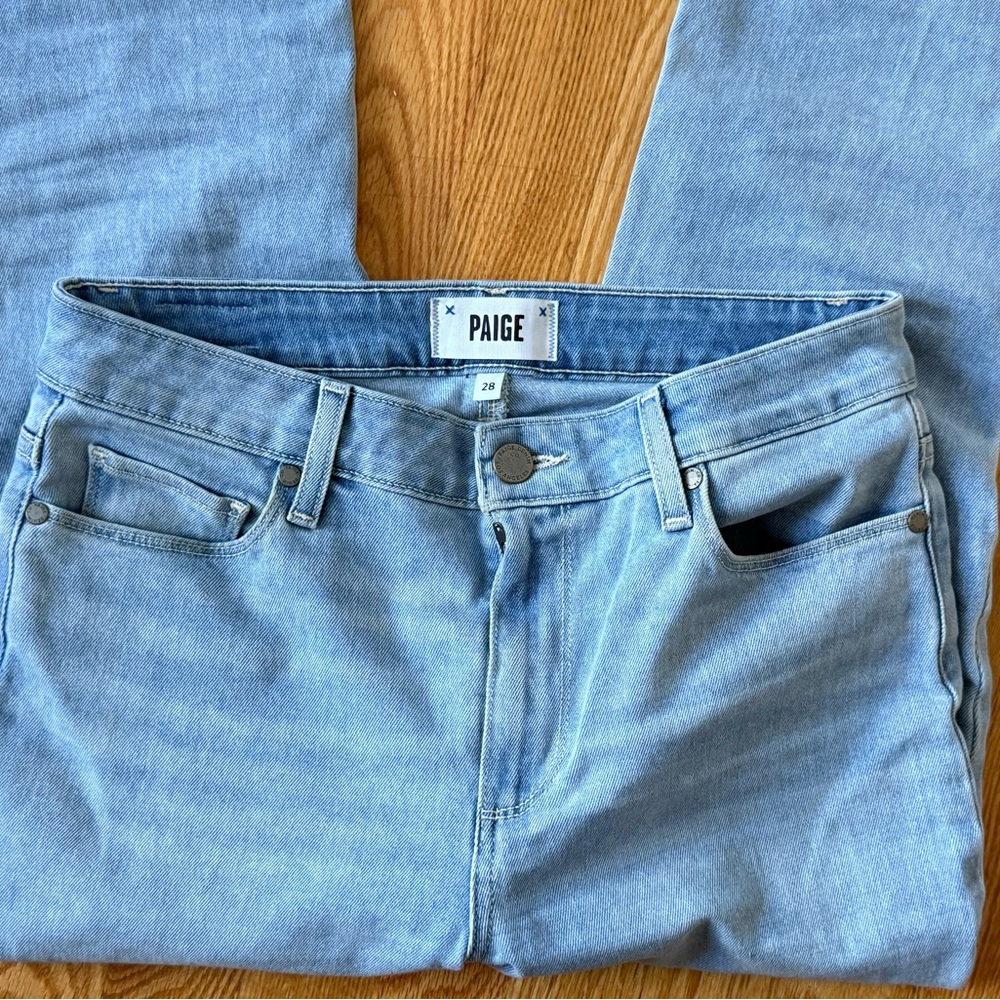 PAIGE Blue Slim Jeans Classic Denim Style